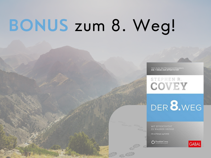 Bonusmaterial zu Der 8. Weg: Mit Effektivität zu wahrer Größe
